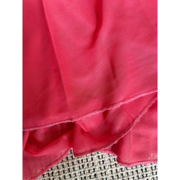 Jodi Kristopher Women Strapless Pleated Gown Coral pink Beaded Empire Waist Prom - Picture 7 of 8